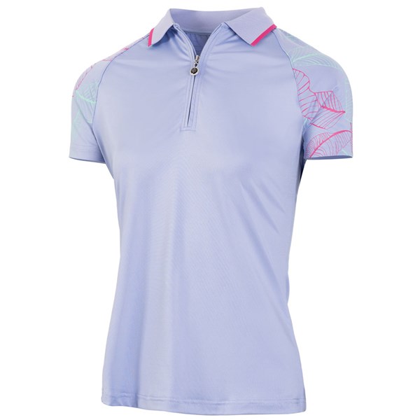 Island Green Ladies Printed Raglan Polo Shirt