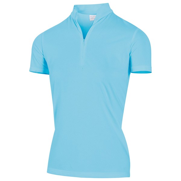 Island Green Ladies Mandarin Collar Polo Shirt