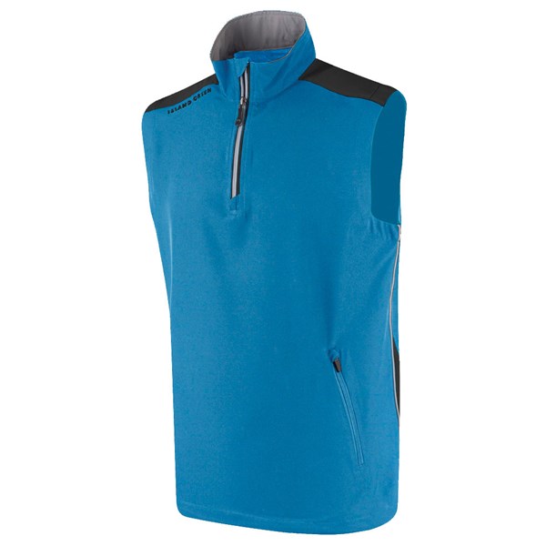 Island Green Mens Ultra Lite Colour Block Windstopper Gilet