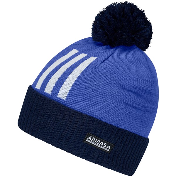 adidas Mens Cold.Rdy Three Stripe Pom Beanie