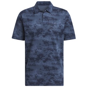 adidas Mens Go-To Printed Mesh Polo Shirt