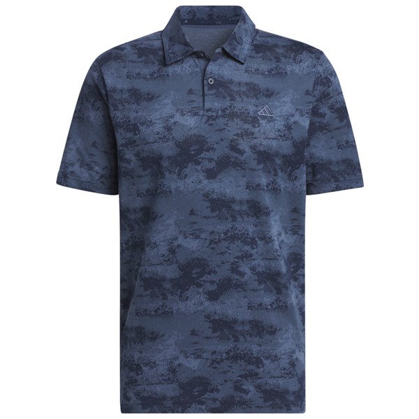 adidas Mens Go-To Printed Mesh Polo Shirt