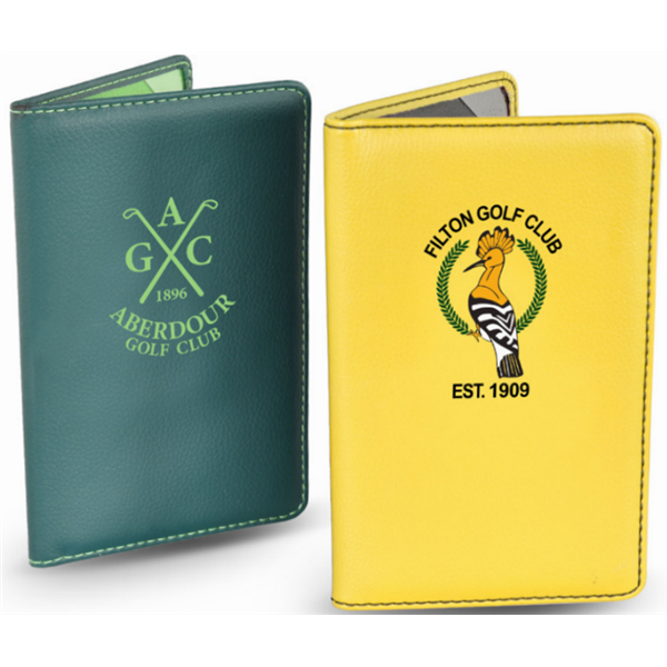 Printed PU Leatherette Printed Scorecard Holder - Personalised