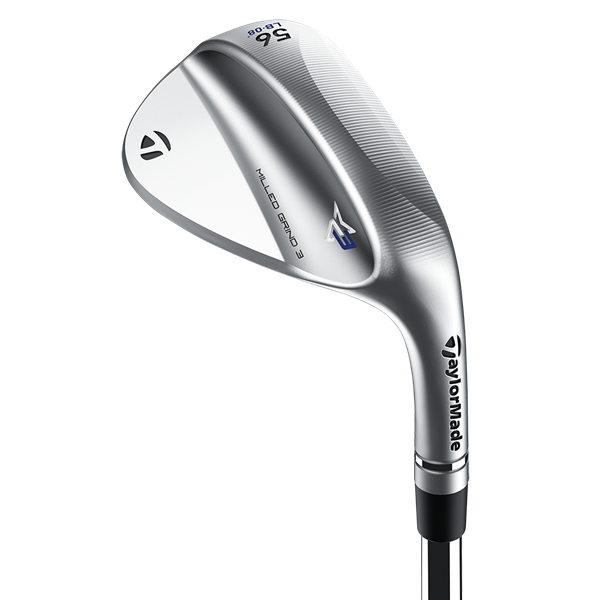 TaylorMade Milled Grind 3 Satin Raw Chrome Wedge