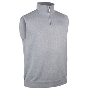 Glenmuir Mens Stanley Cotton Zip Neck Slipover