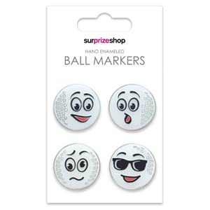 Hand Enamaled Golf Ball Marker Set