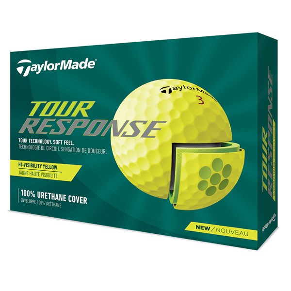 TaylorMade Tour Response Yellow Golf Balls (12 Balls)