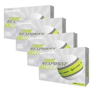 TaylorMade Tour Response Stripe Golf Balls - 4 For 3