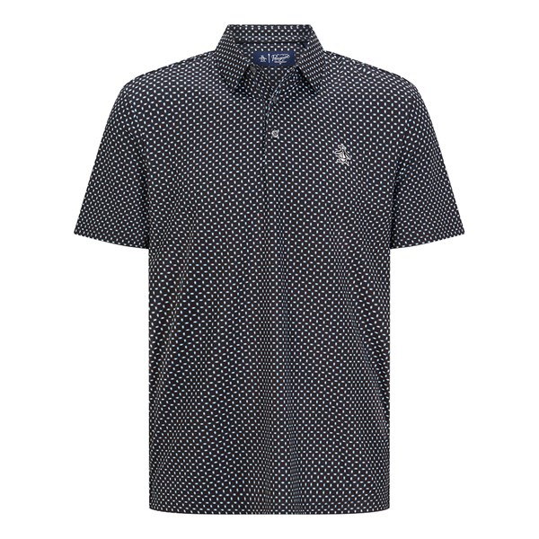 Original Penguin Mens Micro-Geo Printed Polo Shirt