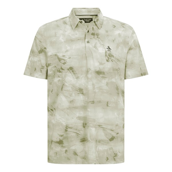 Original Penguin Mens Tie-Dye Printed Polo Shirt