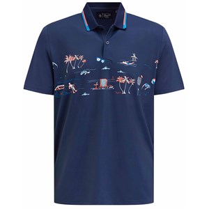 Original Penguin Mens Resort Print Polo Shirt