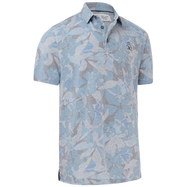 Original Penguin Mens Filtered Floral Camo Print Polo Shirt