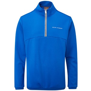 Oscar Jacobson Mens Longton Tour Zip Neck Fleece