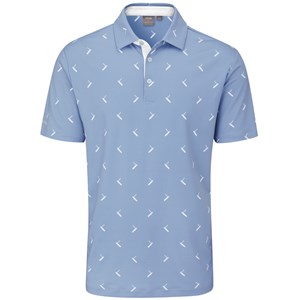 Ping Mens SensorCool Gold Putter Printed Polo Shirt