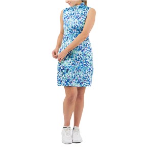 Pure Golf Ladies Miley Sleeveless Golf Dress -  Dappled Ocean