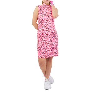 Pure Golf Ladies Miley Sleeveless Golf Dress - Petal Polka