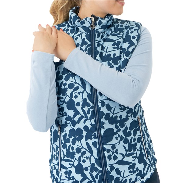 Pure Golf Ladies Eve Reversible Gilet - Midnight Rose