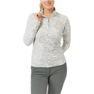 Pure Golf Ladies Arusha Long Sleeve Midlayer Pullover - Winter Foliage