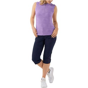 Pure Golf Cove Ladies Sleeveless Polo Shirt - Lilac