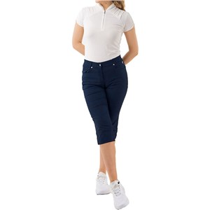 Pure Golf Olivia Ladies Cap Sleeve Polo Shirt - White