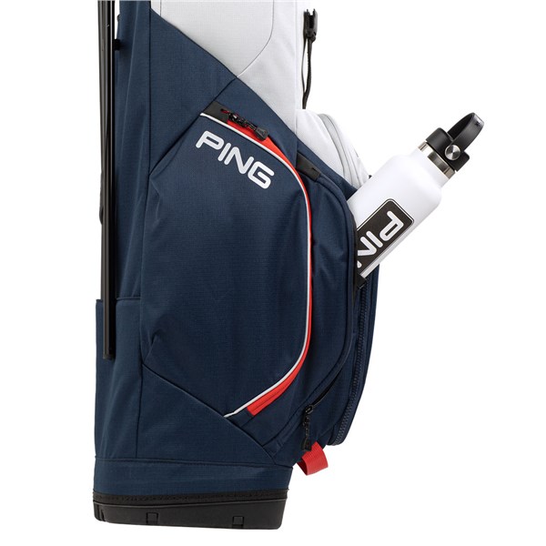 ping hoofer lite stand bag 36415 navy platinum red ex4