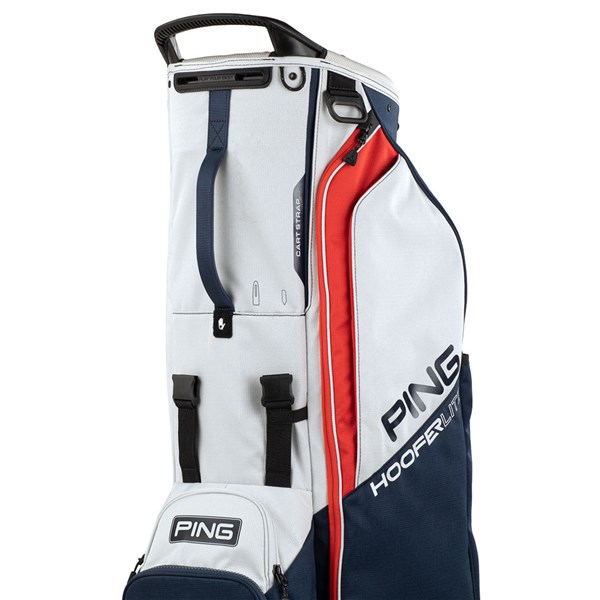 ping hoofer lite stand bag 36415 navy platinum red ex6