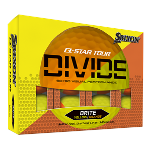 Srixon Q-Star Tour Divide 2 Yellow/Orange Golf Balls