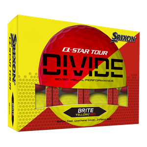 Srixon Q-Star Tour Divide 2 Yellow/Red Golf Balls