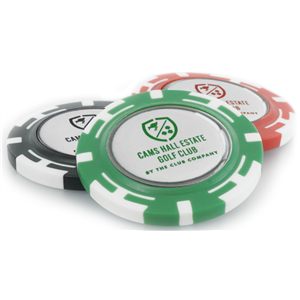 Poker Chip Disc Ball Marker Holder - Personalised