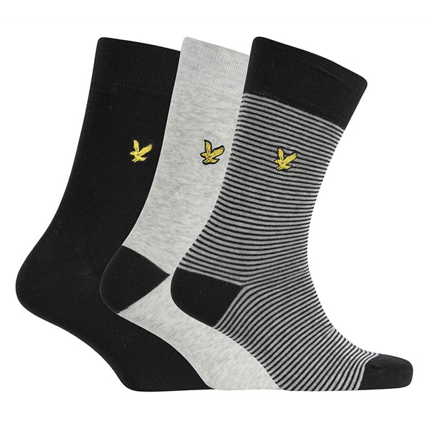 Lyle and Scott Mens Scotty Stripe Socks (3 Pairs)