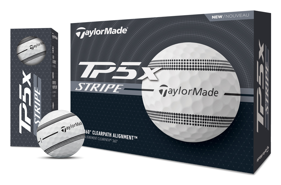 TaylorMade TP5x Stripe Golf Balls (12 Balls)