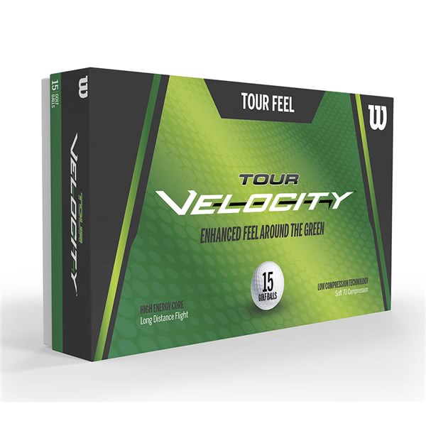 Wilson Tour Velocity Feel Golf Balls (15 Balls)