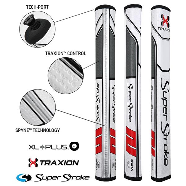 SuperStroke Traxion Flatso XL Plus 2.0 Putter Grip