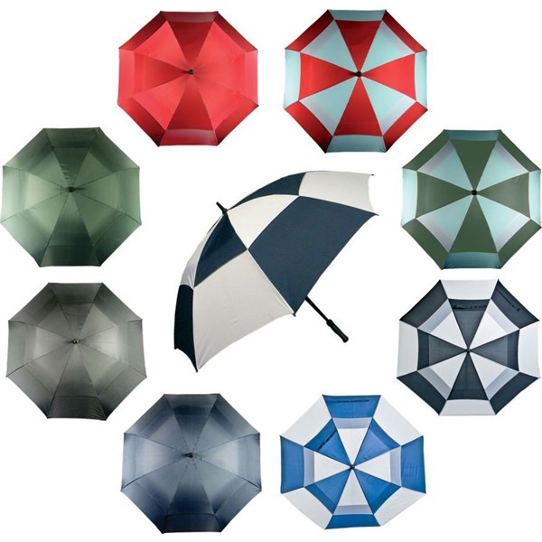 Dual Canopy Custom Logo Umbrella (12 Pack)