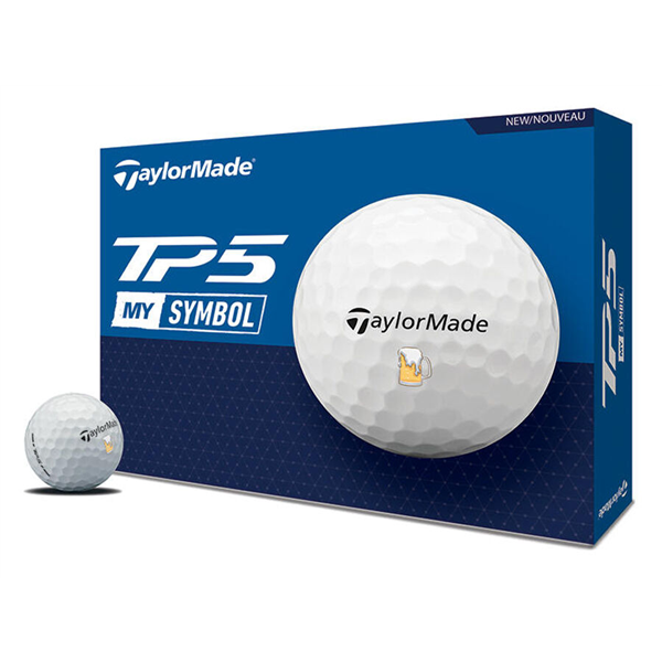 Limited Edition - TaylorMade TP5 MySymbol Beer Golf Balls (12 Balls)