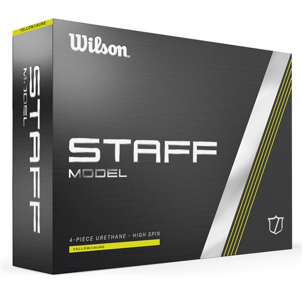 Wilson Staff Model Yellow Golf Balls (12 Balls) 2024